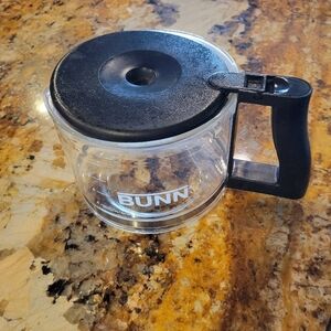 BUNN Clear Coffee Replacement Decanter w/ Black Lid.